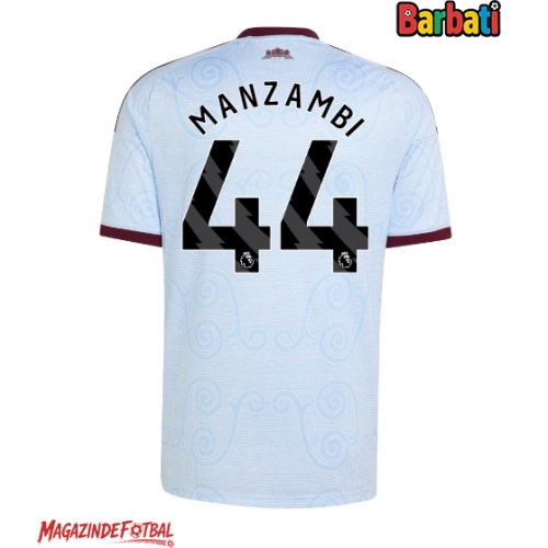 Aston Villa Johan Manzambi #44 Tricou Fotbal Replică 2026-27 Barbati Treilea Aston Villa Johan Manzambi #44 Tricou Fotbal Replică 2026-27 Barbati Treilea